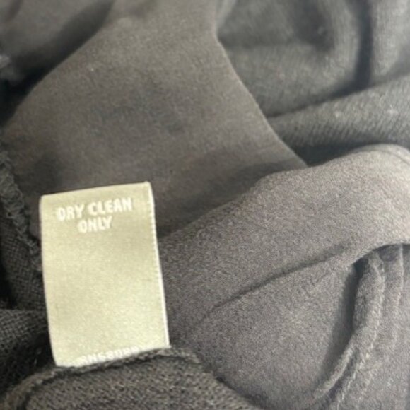 Neiman Marcus Cashmere Collection Black Tank Top Sheer Hem Size S NWT $150 - Picture 7 of 7